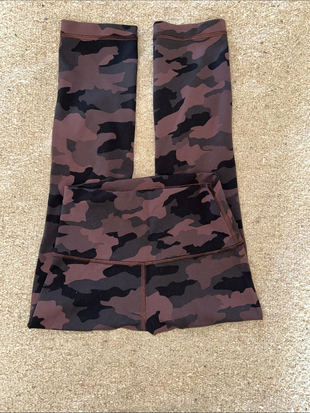 lululemon athletica Brown & Black Camo Leggings